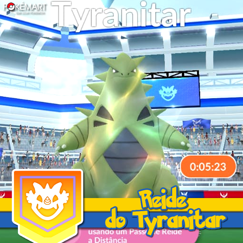 Pokémon Go: Guia Mega Tyranitar Mega Raid – Mundo Apple SJC –Assistência  Premium Apple–