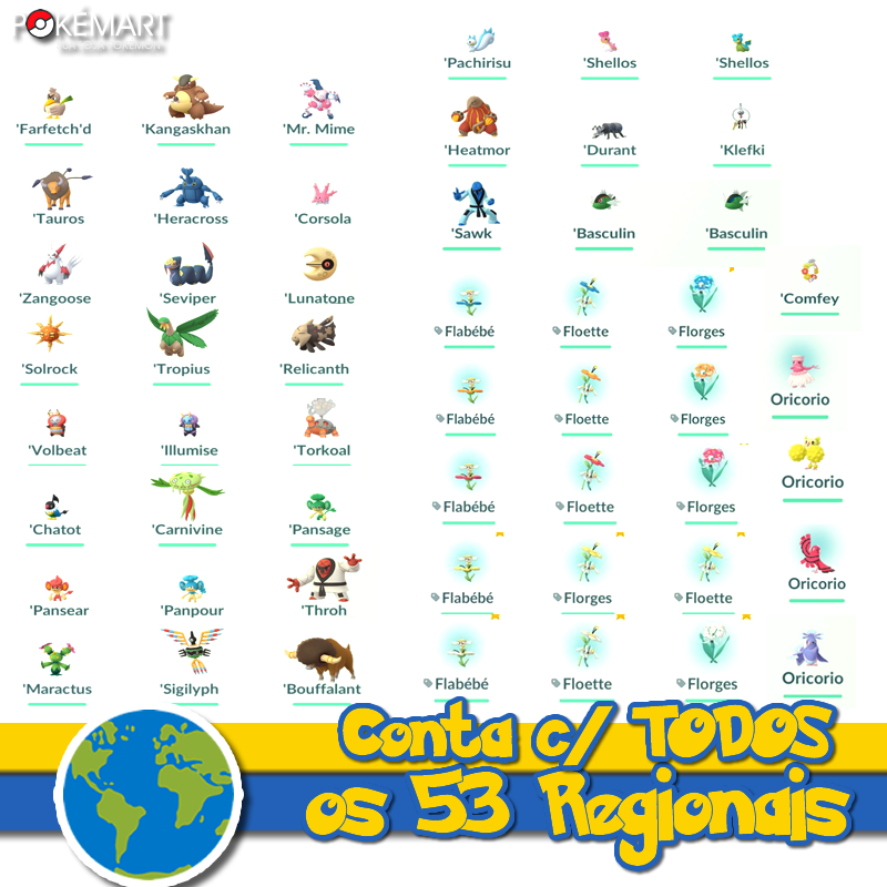 POKEMON GO - CAÇA REGIONAL POKEMON